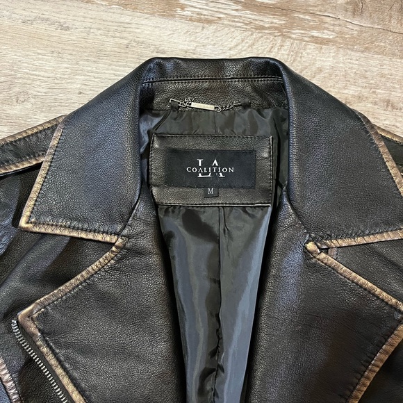 LA Coalition Faux Leather Jacket - Picture 2 of 3